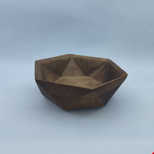 کاسه چوبی مدل الماس