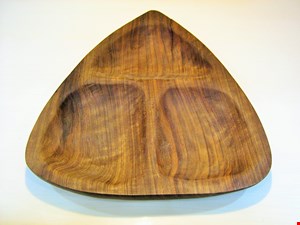 اردو خوری چوبی مثلثی سه خانه