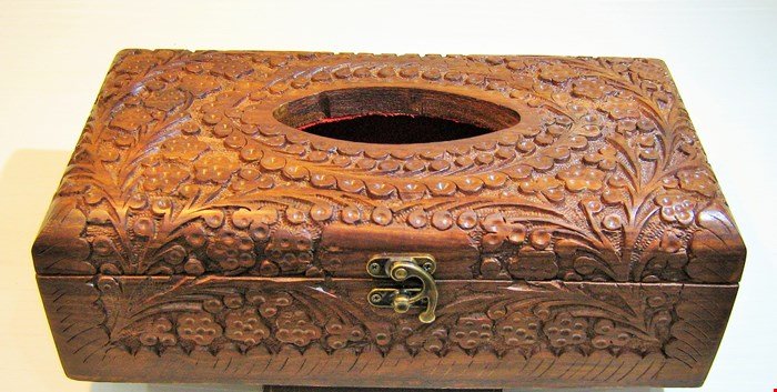 جا دستمال چوبی هندی تایلندی