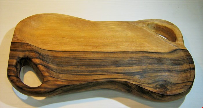 سینی چوبی دفرمه بزرگ
