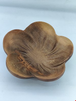 کاسه چوبی مدل گل