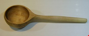 ملاقه چوبی ساده