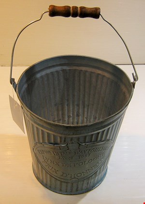 گلدان پتینه سبز آبی دسته دار