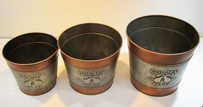 سطل وگلدان مسکاری گرد سایز 1
