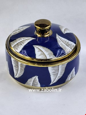 ظرف قلم ابی درب دار مدل برگ