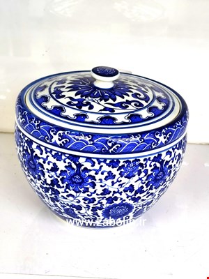 ظرف درب دار قلم ابی سایز بزرگ
