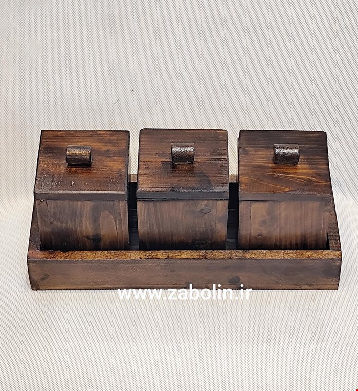 جای ادویه و حبوبات تمام چوب کد 9