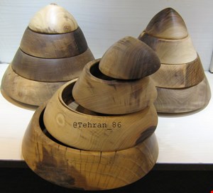 آجیل خوری چوبی چهار تکه